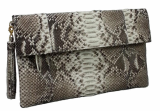 Luxury Python Leather Clutch for Women